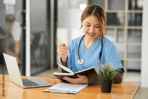 Female nurse doctor Working in a hospital or clinic