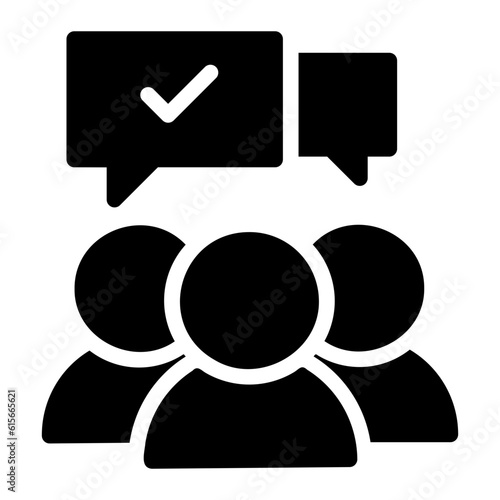 leadership glyph icon