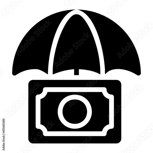 umbrella glyph icon