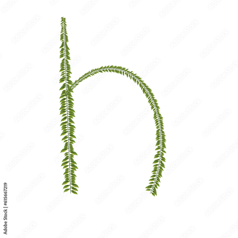 Obraz premium zeredao43 alphabet h