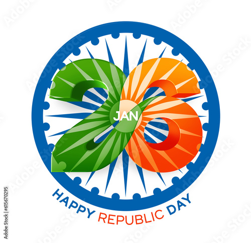 26 January- Happy Republic Day of India celebration. 