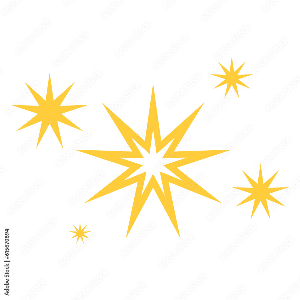 Obraz premium gold star element
