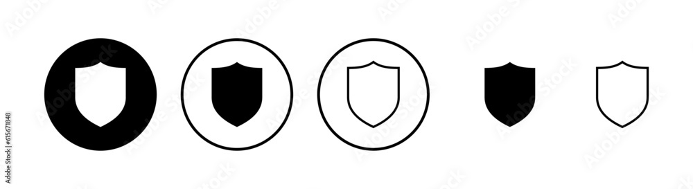 Shield vector icons set. Protection icon vector. Security vector icon Shield vector icons set. Protection icon vector. Security vector icon