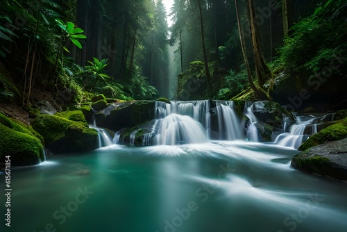 waterfall in the jungle