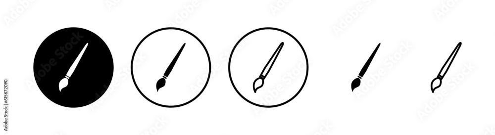 Paint icons set. Paint brush vector icon. Paint roller icon Paint icons set. Paint brush vector icon. Paint roller icon