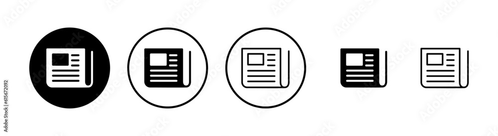 Newspaper icons set. news paper icon vector Newspaper icons set. news paper icon vector