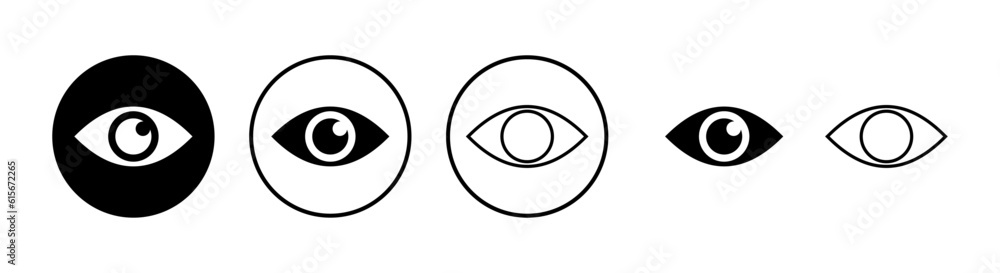Eye icons set. Look and Vision icon. Eye vector icon Eye icons set. Look and Vision icon. Eye vector icon