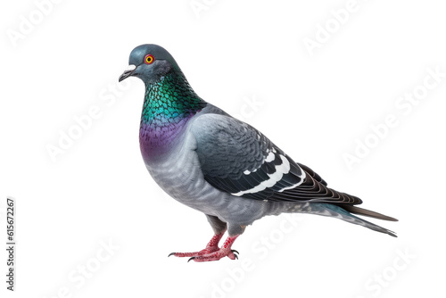 Pigeon isolate on white transparent background   PNG file   Created with Generative Ai Technology