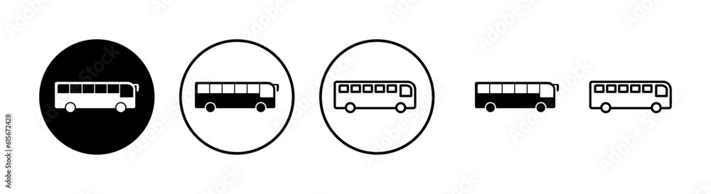 Bus Icons set. Bus vector icon. Public transport symbol. Bus Icons set. Bus vector icon. Public transport symbol.