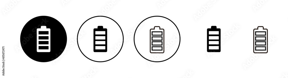 Battery icons set. Battery vector icon Battery icons set. Battery vector icon