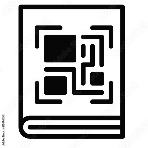 qr book icon