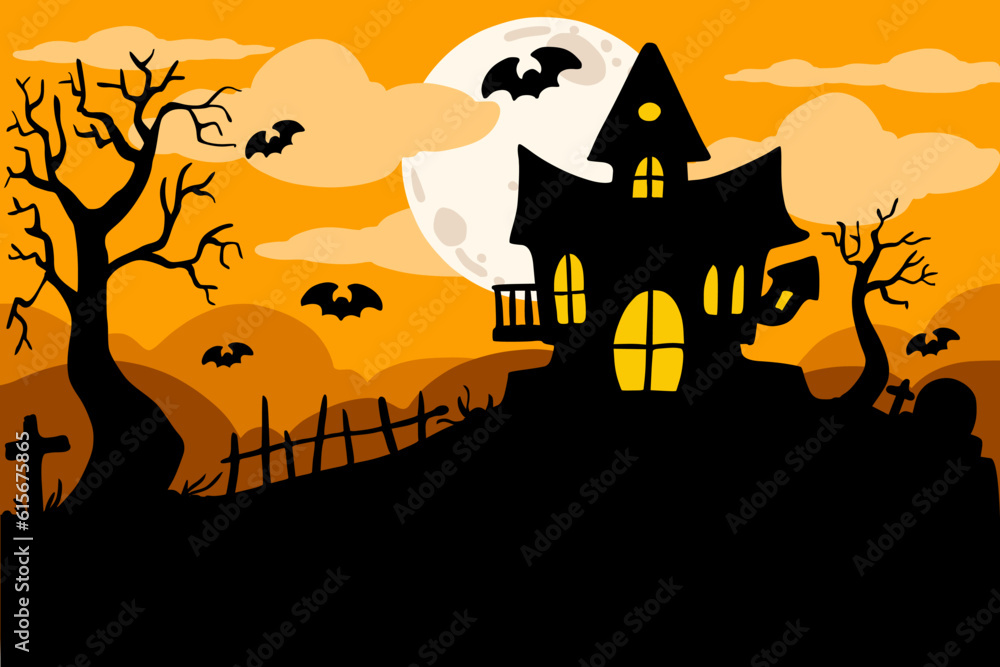 landscape background for composing Halloween day