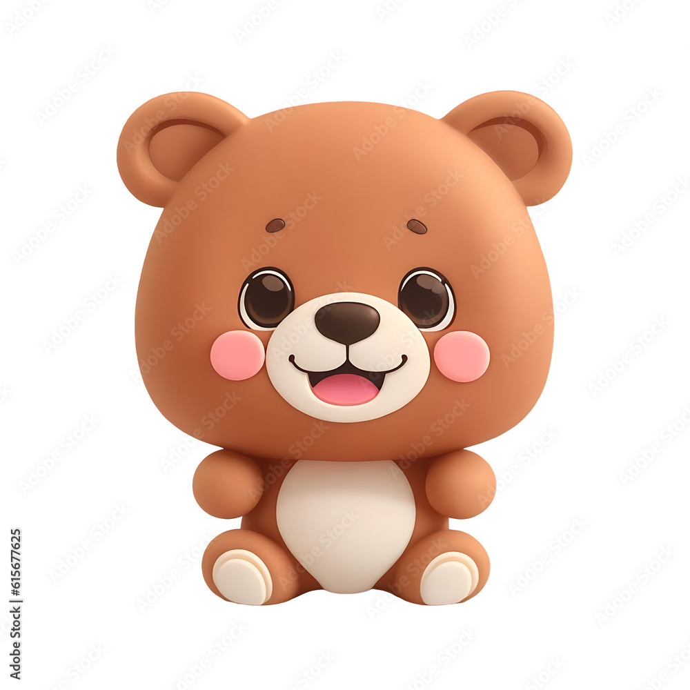 BEAR with happy faces, Chibi style, tiny, Cute, and transparent background. BEAR with happy faces, Chibi style, tiny, Cute, and transparent background.