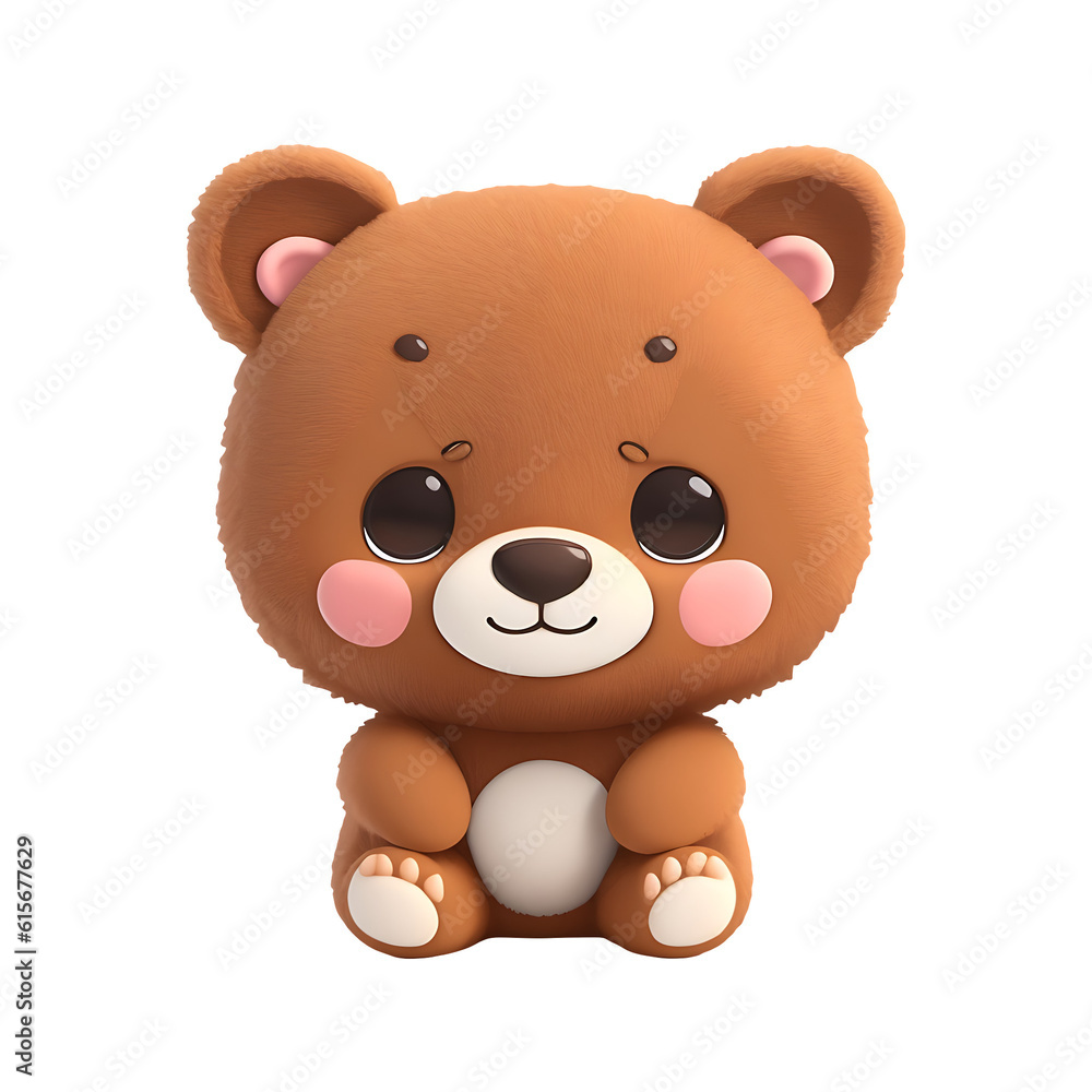 BEAR with happy faces, Chibi style, tiny, Cute, and transparent background. BEAR with happy faces, Chibi style, tiny, Cute, and transparent background.