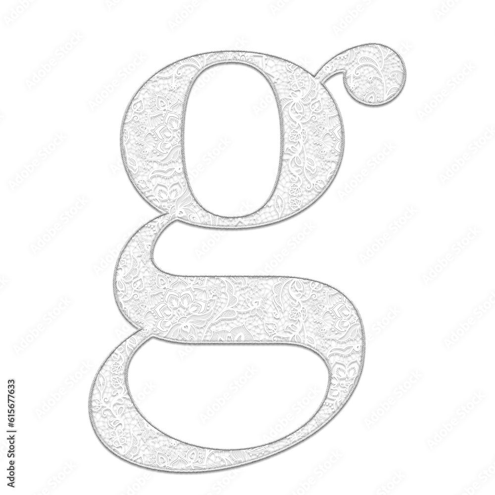 Classic floral lace alphabet lowercase letters, off white color, isolated with transparent background. Classic floral lace alphabet lowercase letters, off white color, isolated with transparent background.