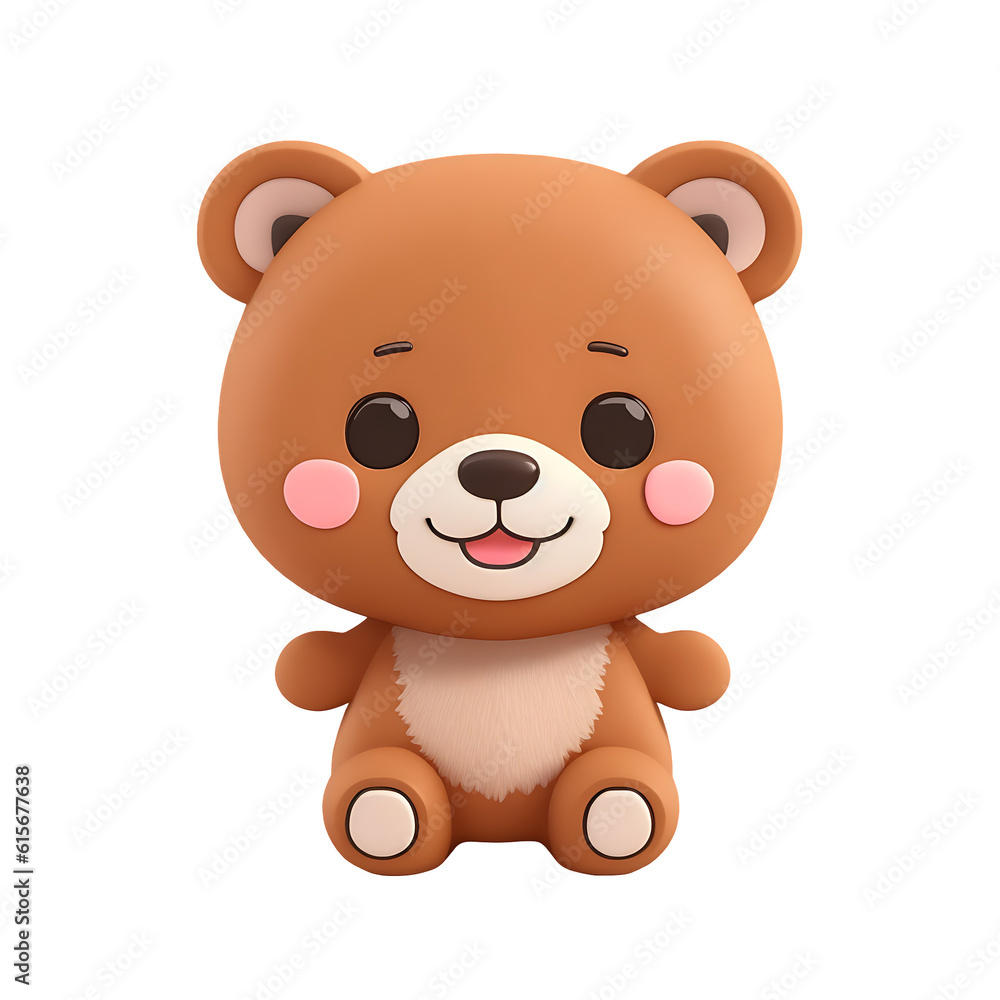 BEAR with happy faces, Chibi style, tiny, Cute, and transparent background. BEAR with happy faces, Chibi style, tiny, Cute, and transparent background.