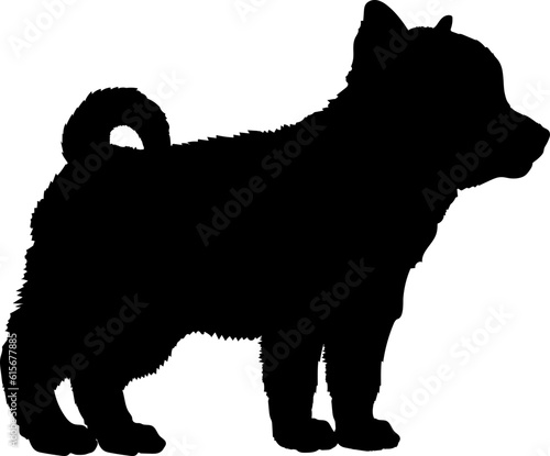 Schipperke Dog puppies silhouette. Baby dog silhouette. Puppy