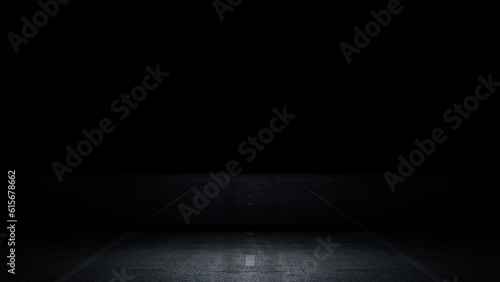 Dark street, asphalt abstract dark blue background, empty open dark scene neon light, spotlights The concrete floor and studio room with faint smoke float up the interior texture for display products