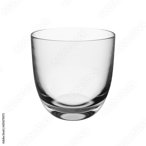 Empty transparent glass isolated on transparent background, png