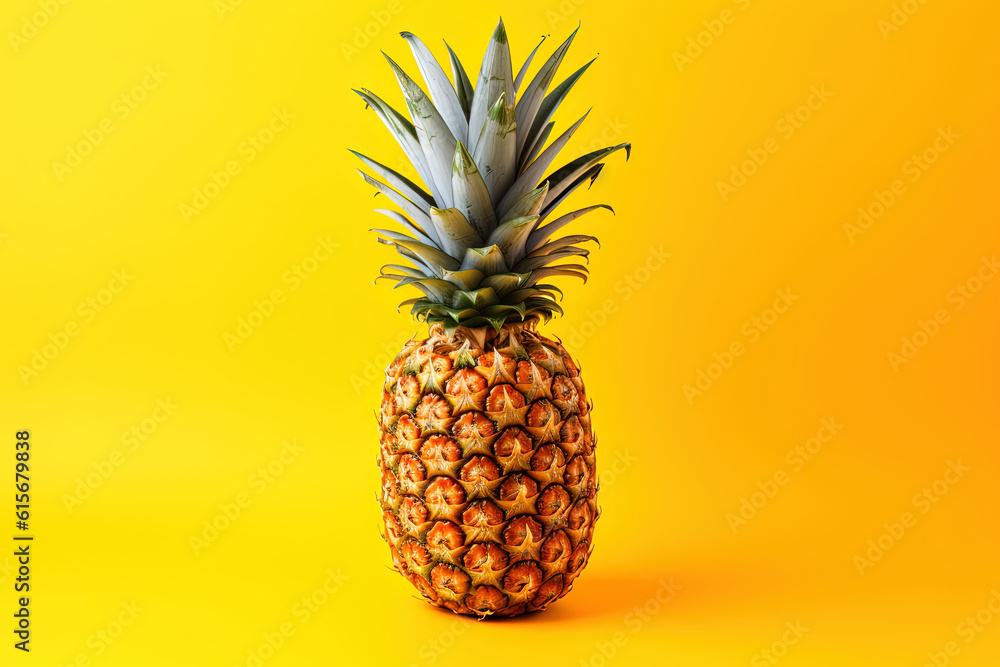 image of a pineapple on a yellow background
image of a pineapple on a yellow background