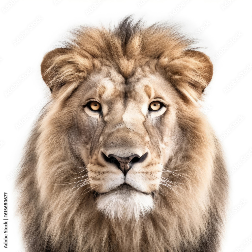 Closeup of a Lion's (Panthera leo) face