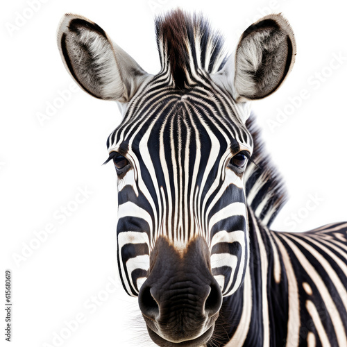 Closeup of a Zebra's (Equus quagga) face