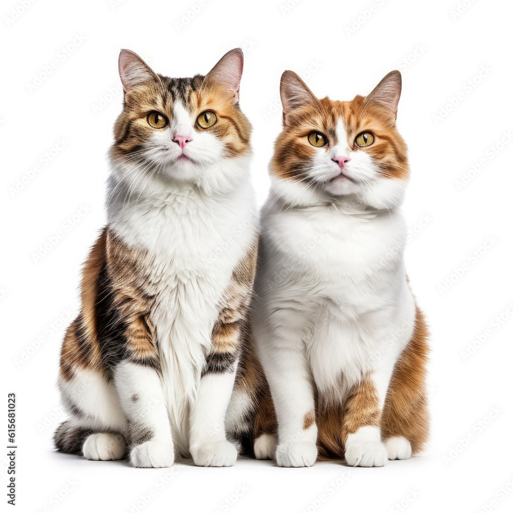 Domestic Cats (Felis catus) in a lovable pose