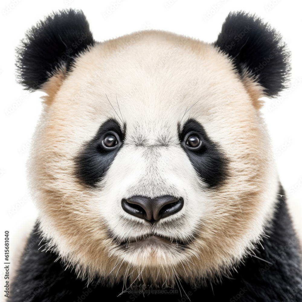 Fototapeta premium Closeup of a Giant Panda's (Ailuropoda melanoleuca) face