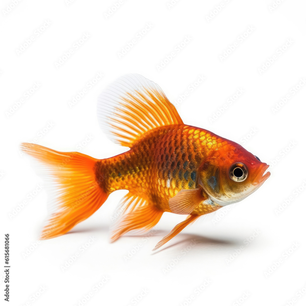 Platy fish (Xiphophorus maculatus) swimming near water surface Platy fish (Xiphophorus maculatus) swimming near water surface