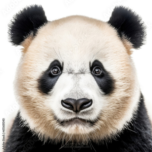 Closeup of a Giant Panda s  Ailuropoda melanoleuca  face