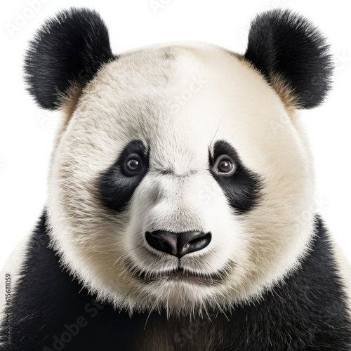 Closeup of a Giant Panda's (Ailuropoda melanoleuca) face