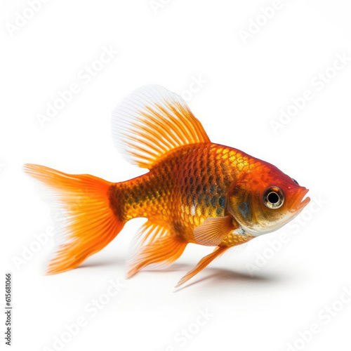 Platy fish (Xiphophorus maculatus) swimming near water surface
