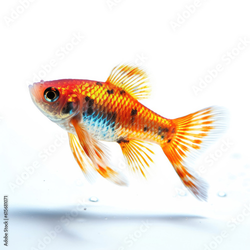 Platy fish  Xiphophorus maculatus  swimming near water surface