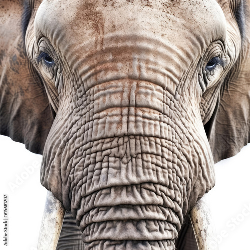 Closeup of an Elephant's (Loxodonta africana) face