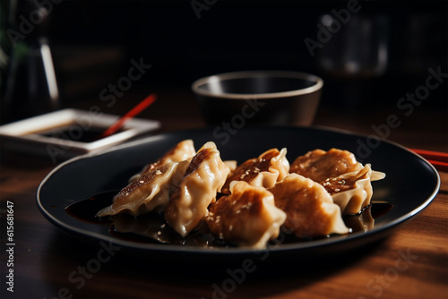 a plate of delicious fried dumplings