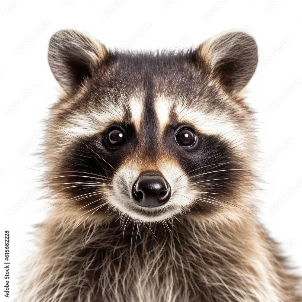Closeup of a Raccoon's (Procyon lotor) face