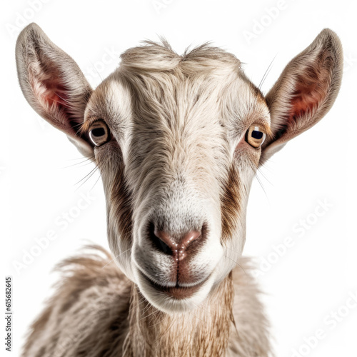Closeup of a Goat's (Capra aegagrus hircus) face photo