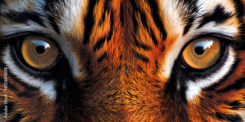 Big eyes. Eyes of a red tiger close up. Wallpaper