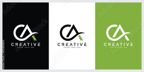 Initial CA , AC Alphabets Letters Logo Monogram