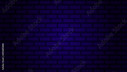 Blue brick wall abstract background vector illustration