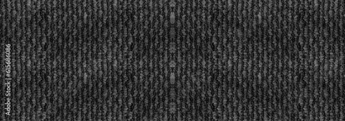 Seamless black and white carpet rug texture background from above