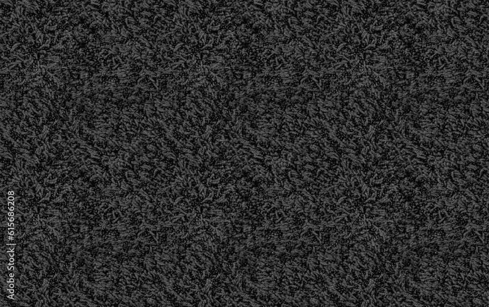 Fototapeta premium Seamless black and white carpet rug texture background from above