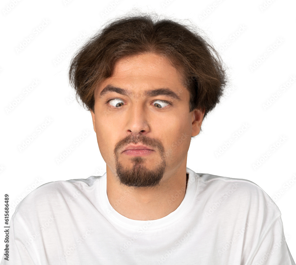 Portrait of a Man with Crossed Eyes Portrait of a Man with Crossed Eyes