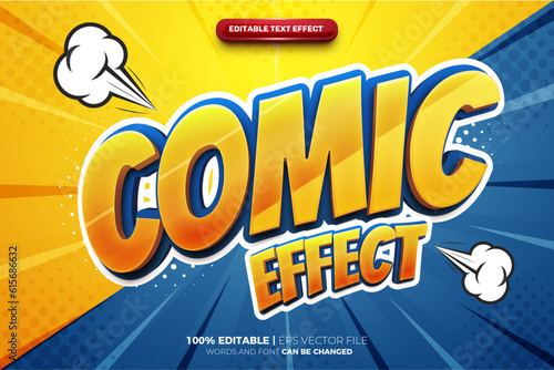 Super Comic Chat Bold 3D Editable text Effect Style