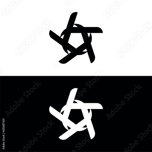 Circle vector logo template illustration . Circle icon logo