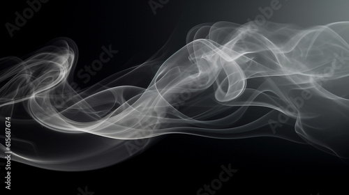 abstract gray smoke background, Generative AI