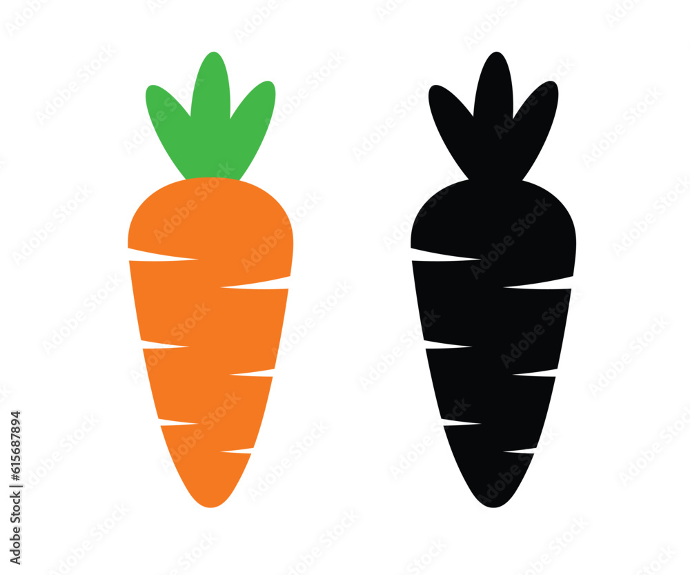 carrots vector icon carrots vector icon
