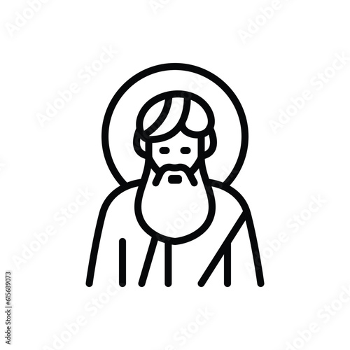 Black line icon for jacob 