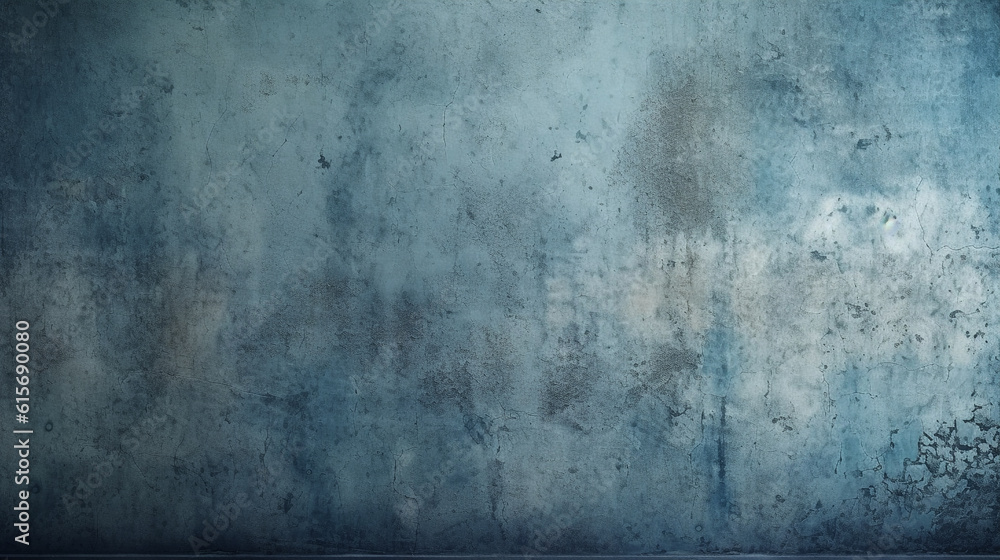 old blue wall with dirt stains and smudges. Generative Ai. old blue wall with dirt stains and smudges. Generative Ai.