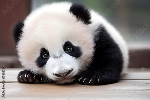 baby panda portrait